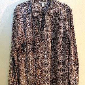 Snake print Dana Buchman Blouse
